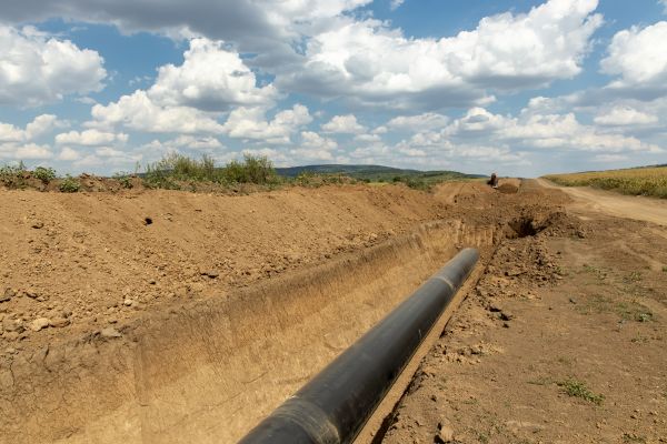 Gas Line Trenching in Panama City Beach