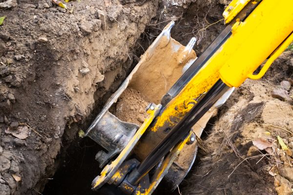 Downspout Trenching in Panama City Beach
