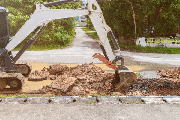 Water Line Excavation in Panama City Beach