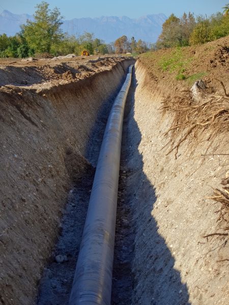 Gas Pipe Trenching in Panama City Beach
