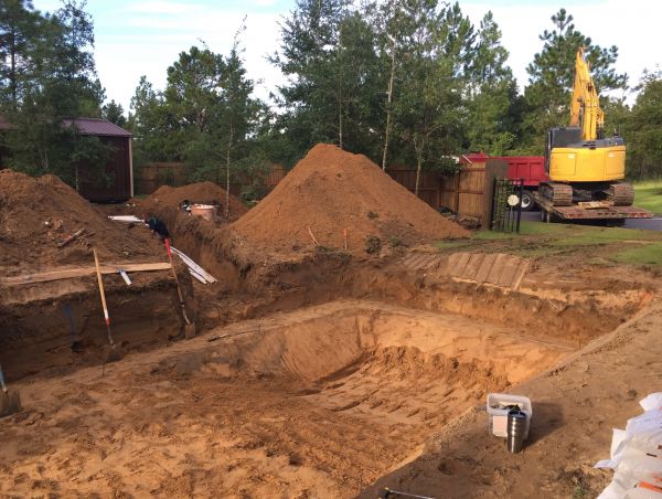 Pool Site Excavation in Panama City Beach